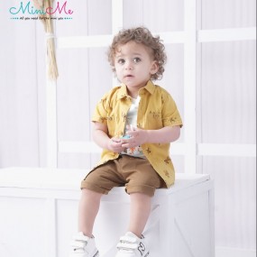Mini me Wild deer Baby Boy 3PCs set